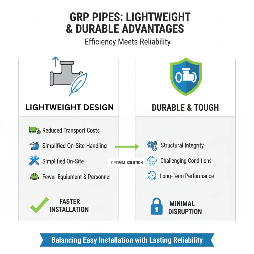 Lightweight Yet Durable: The Practical Advantage of GRP Pipes